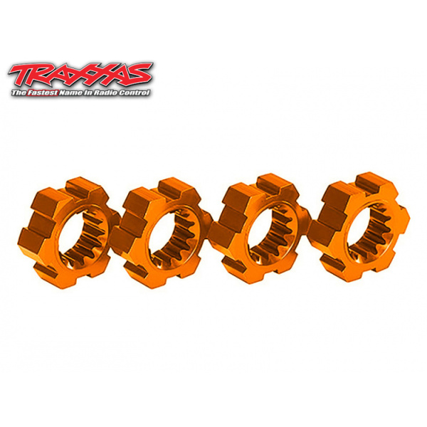 Traxxas Wheel Hubs Alu Orange (4 stk.) X-Maxx, XRT