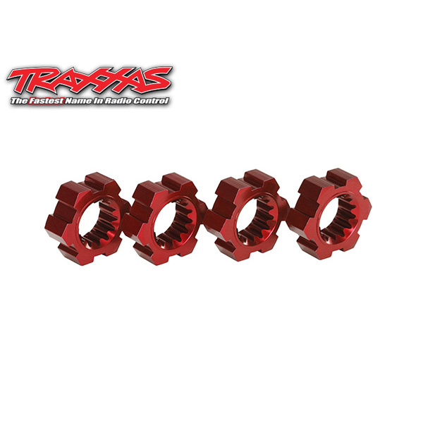 Traxxas Wheel Hubs Alu Red (4 stk.) X-Maxx, XRT